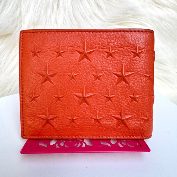 Jimmy Choo Rare Leather Embossed Stars Bifold Wallet - Picture 8 of 8